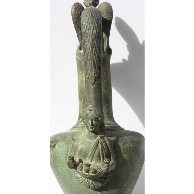 19th C. Grand Tour Bronze Ancient Roman Ewer For Sale In Rochester - Image 6 of 8