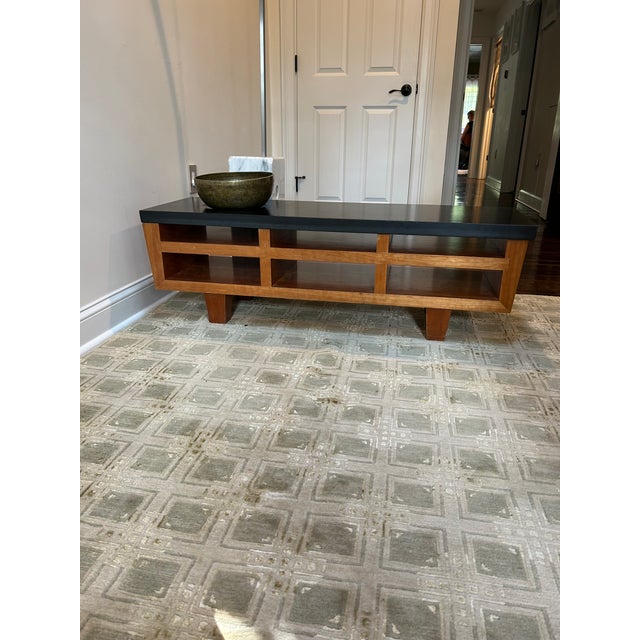 Hand Crafted Custom Wood & Stone Low Cocktail Table or Meditation Altar For Sale - Image 11 of 14