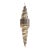 Contemporary Huge Luxury “Quadriedro” Fumè Murano Glass Gold Twister Cascade Chandelier For Sale