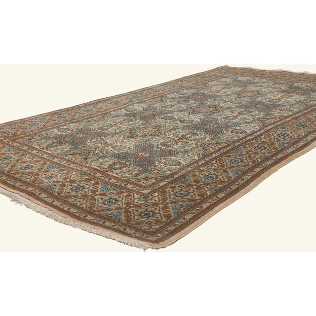 79763 Vintage Persian Kashan Rug, 04'05 x 07'05. The Infinite Garden: A Vintage Persian Kashan Masterpiece of Safavid...