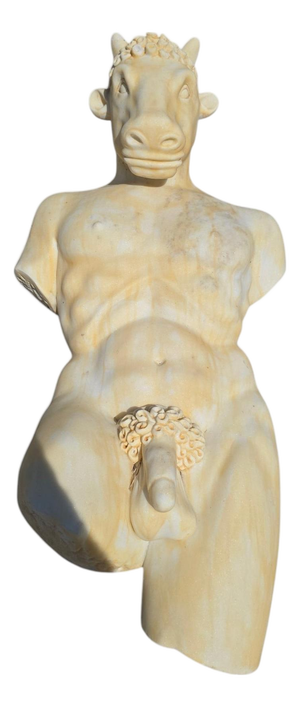Sculpture of the Minotaur from Greek Mythology, 1940, Marble