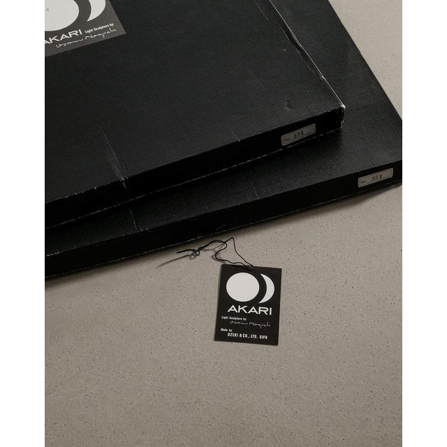 Paper Early Mid-Century 35X Akari Ceiling Lamp Pendant by Isamu Noguchi for Ozeki & Co, Japan, 1970s For Sale - Image 7 of 8