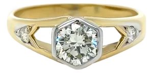 Bespoke 18ct Yellow Gold Diamond Engagement Ring 0.85ct