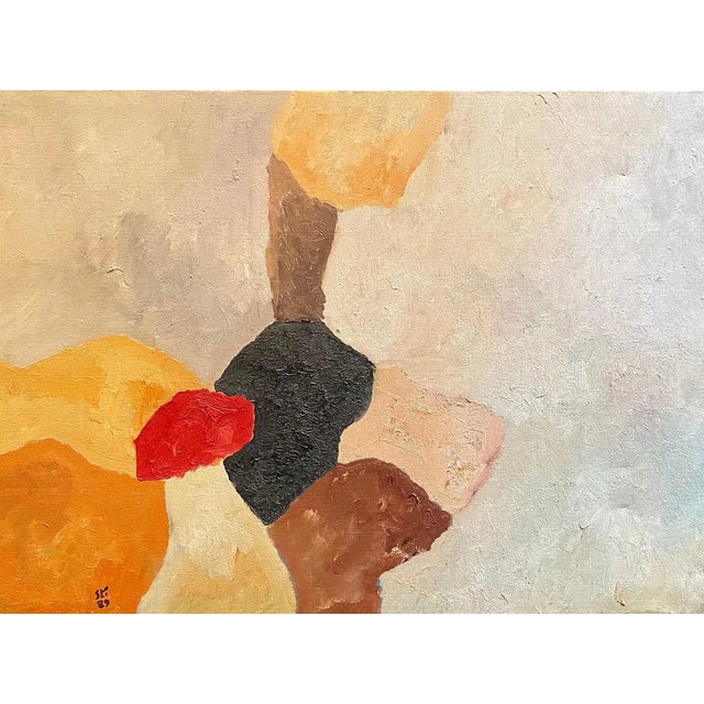 Franz Stirnimann, Abstract Composition No. 2, Oil on Canvas, 1990 For Sale - Image 11 of 11