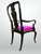 Kindel Queen Anne Hand Painted Chinoiserie Chairs Set of 6 Fuschia Velvet For Sale In Greensboro - Image 6 of 13
