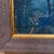 Midcentury Modern Blue Oil on Canvas Abstract Art Signed Helen Oguerran For Sale - Image 4 of 12