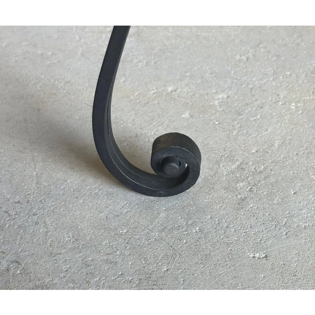 French Iron and Glass Coffee Table For Sale - Image 12 of 12