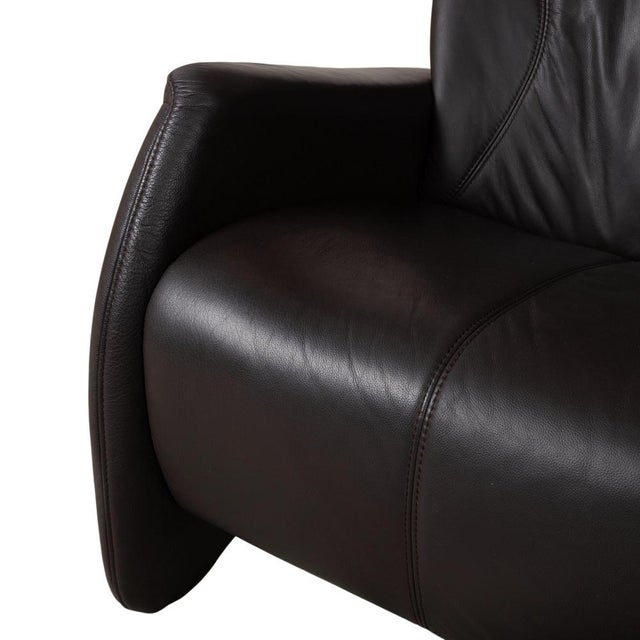 4571 Cumuly Leather Three-Seater Sofa and Armchair in Anthracite Grey with Manual Function by Himolla, Set of 2 For Sale - Image 11 of 18