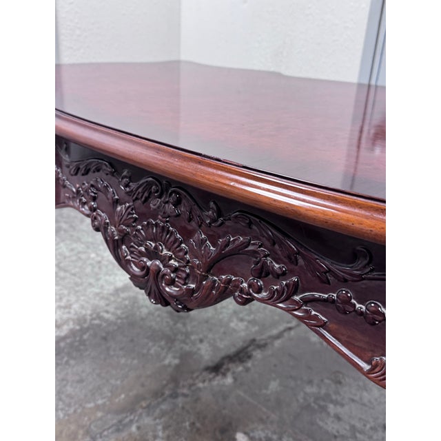 Vintage Renaissance Revival Rococo Style Desk For Sale - Image 9 of 12