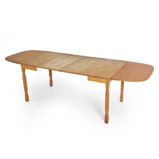 Hans Wegner Danish Dining Table W Removable Drop Leaves & Extensions For Sale - Image 4 of 16