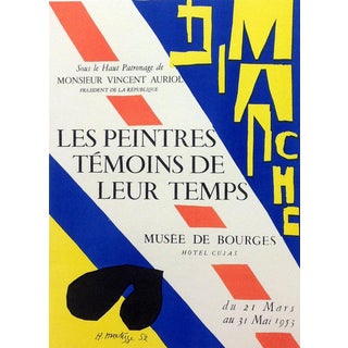 1950s 'Les Peintures Temoins De Leur Temps' Lithograph by Henri Matisse For Sale