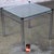 1970’s Modern Square End or Side Table by James David Cylindrical Chrome Tube Frame & Glass Top For Sale - Image 13 of 18