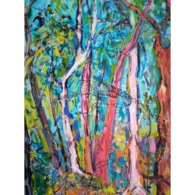 Linda Clerget, Forest Sanctuary, Acrylic For Sale - Image 6 of 6