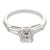 Contemporary Mid Century Gia 1.01 Carat Old Mine Cut Diamond Platinum Engagement Ring, Size 5.5 For Sale - Image 3 of 8