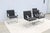 2010s Ludwig Mies Van Der Rohe Brno Flat Bar Chairs in Gray Wool by Gordon - Set of 4 For Sale - Image 5 of 18