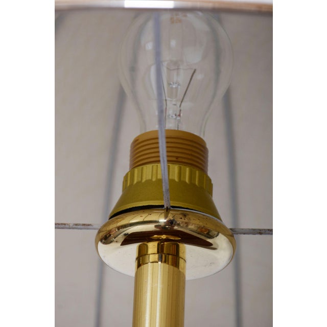 Mid-Century Czech Table Lamp in Brass, 1960s For Sale - Image 9 of 11