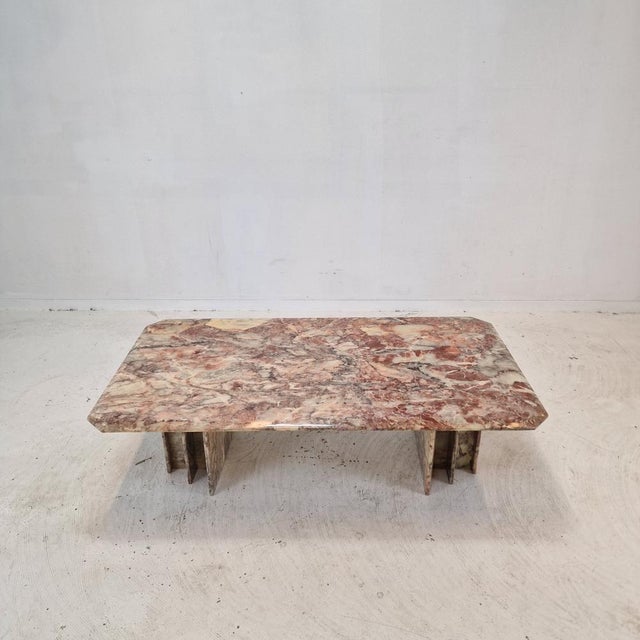 Italian Marble Coffee Table, 1980s For Sale - Image 9 of 16