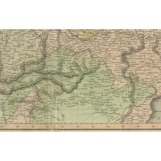 Large Northern Hindostan Map by J. Thomson, 1817 For Sale - Image 3 of 9