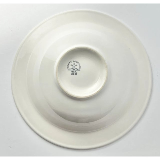 1940s Homer Laughlin “Vintage (Grape)” Round Ceramic Serving Bowl For Sale - Image 4 of 4