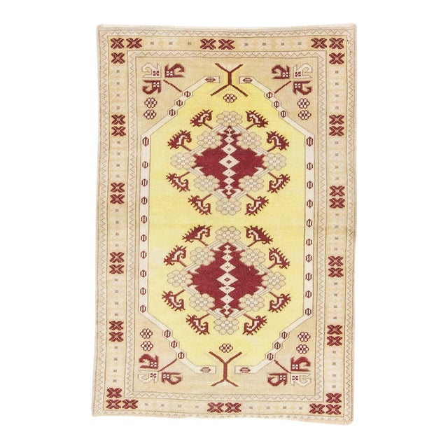 Vintage Turkish Milas Rug For Sale