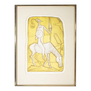 Don Quiote” Artist’s Proof Etching by Irving Amen For Sale