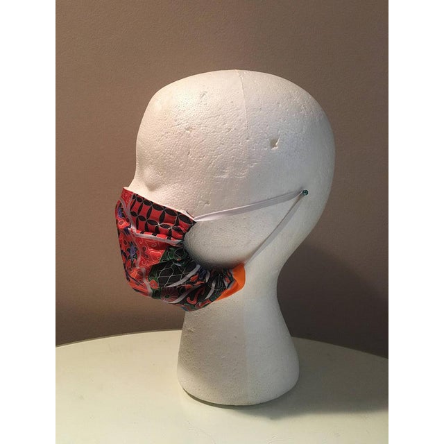 Early 21st Century Handmade Hermes Collections Imperiales Silk Scarf Surgical Face Mask For Sale - Image 5 of 8