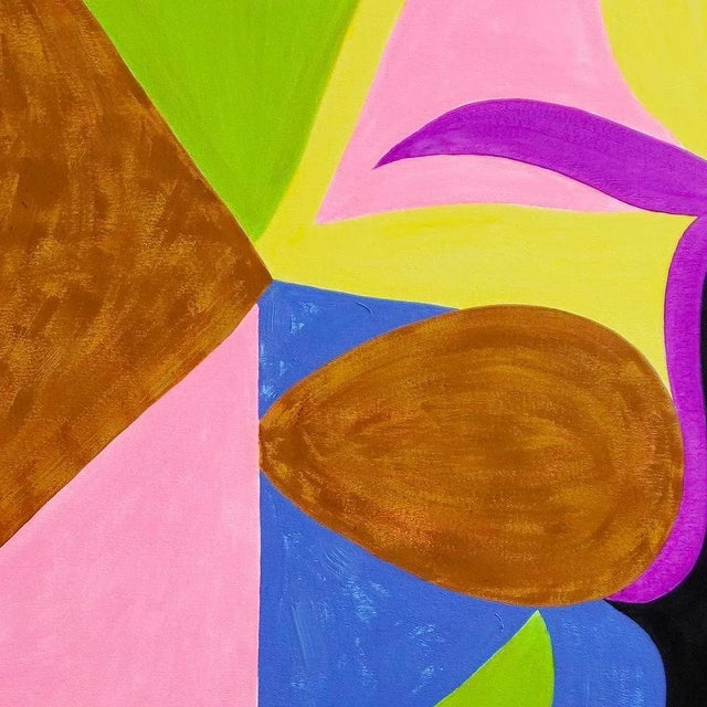 Abstract Contemporary Abstract Oil and Acrylic on Canvas Painting "Flow in the Ever Present 6" by Jessica Snow For Sale - Image 3 of 7