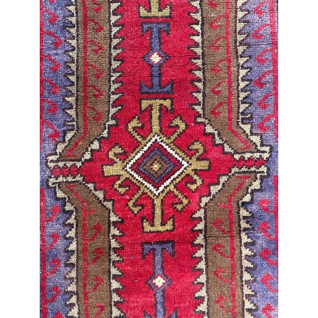 Vintage Turkish Yastik Rug, 1950s For Sale - Image 3 of 16