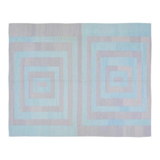 Contemporary Turkish Anatolian Modern Flatweave Wool Kilim, 6x7'8 For Sale