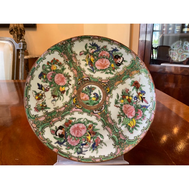 Antique Rose Medallion Pattern Plate | Chairish