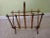Mid-Century Modern Vintage Faux Bamboo Metal Magazine Rack For Sale - Image 3 of 6