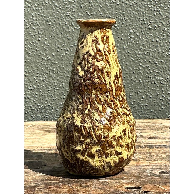 Elevate your tablescape with this evocative piece of authentic studio pottery, hand-dated 1972. This artisanal stoneware...