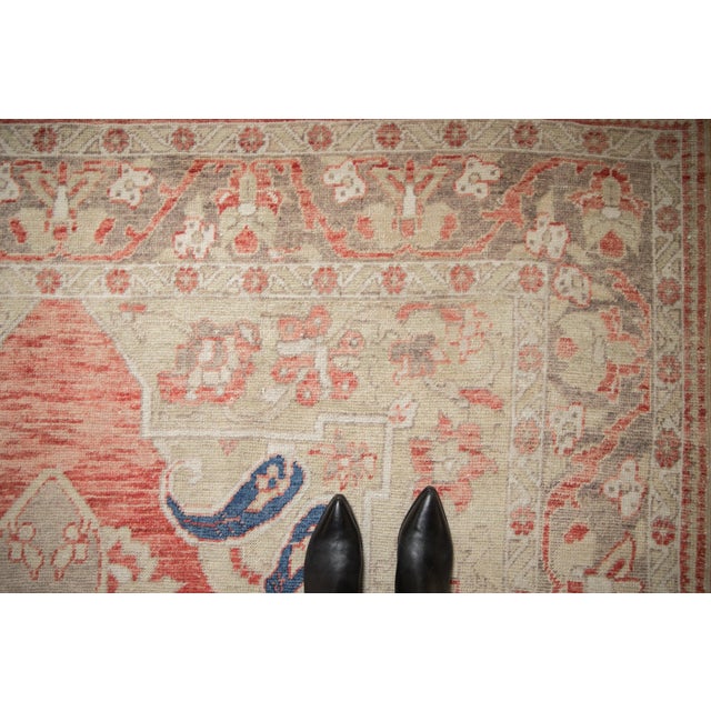 Vintage Distressed Oushak Carpet - 7'5" x 11'6" For Sale - Image 9 of 11