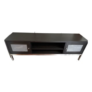 2000’s Dark Wood Curio Cabinet With Dovetail Joinery and Handcrafted Hardware For Sale