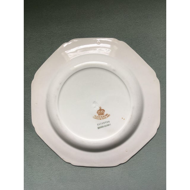 1910s Wood & Sons Snack Plates Pattern No. 1022- Set of 4 For Sale In Jacksonville, FL - Image 6 of 11