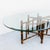1980s McGuire Attributed Coastal Modern Bamboo & Laced Rawhide Racetrack Dining Table For Sale - Image 14 of 15