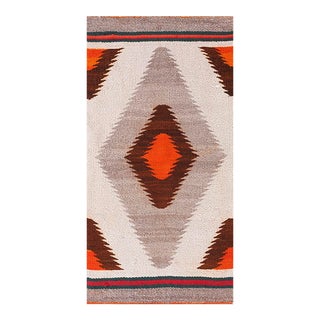 1930s American Navajo Rug ( 1'6" X 3'0" - 45 Cm X 90 Cm ) For Sale