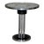 Unique Machine Age or Art Deco Glass and Chrome Lighted Pedestal Table For Sale