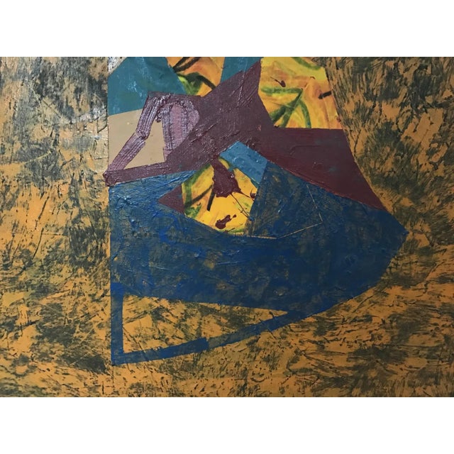 Abstract Expressionism Robin Utterback Untitled Abstract Expressionist Painting #76/540 1976 For Sale - Image 3 of 5