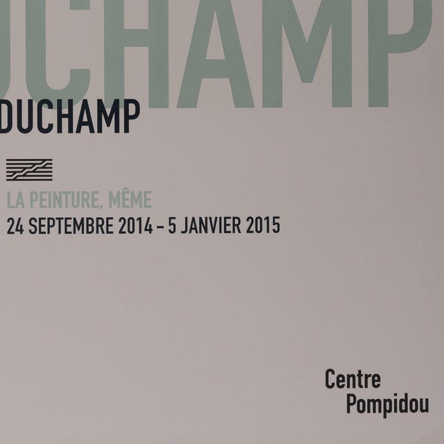 Pompidou Poster attributed to Marcel Duchamp, 2015 For Sale - Image 5 of 6