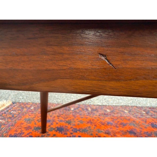 Wood 1960s Henredon Solid Walnut Bench Coffee Table For Sale - Image 7 of 12