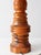 Mid 20th Century Mid Century Turned Mixed Wood Table Lamp With Woven Shade For Sale - Image 10 of 18