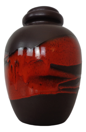 Large Pop Art Model 286-42 Vase in Glazed Lava Ceramic from Scheurich, Germany, 1970s