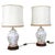 Vintage Ceramic Table Lamps with Lampshades, 1970s, Set of 2 For Sale