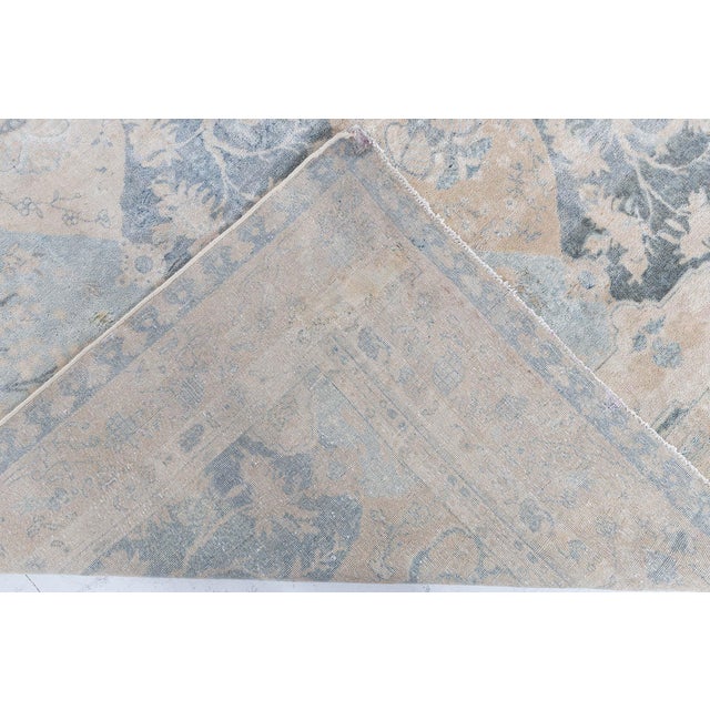 Antique North Indian Botanical Wool Rug For Sale In New York - Image 6 of 10