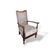 Vintage Upholstered Wicker Armchair For Sale - Image 9 of 10