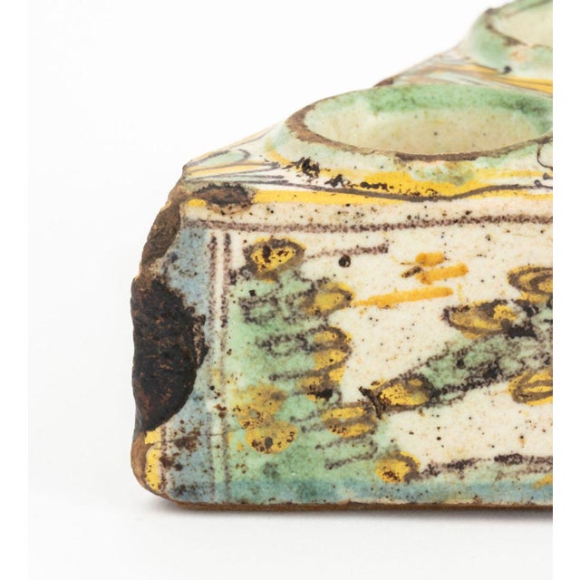 Ceramic Spanish Ceramic Spice Container, 18th C. For Sale - Image 7 of 9