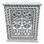 Hand Painted Mediterranean Medicine Cabinet / Wall Shelf / White and Black Zouak For Sale