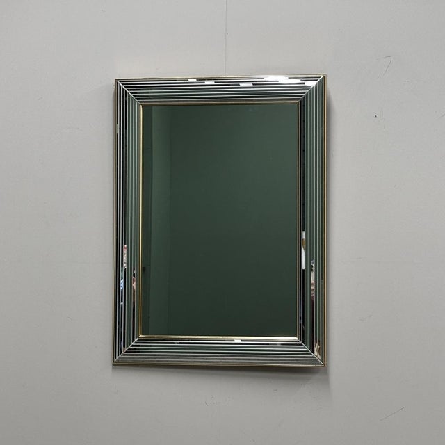 Disco Mirror with Layered Bevelled Frame from Deknudt, 1980s For Sale - Image 6 of 10