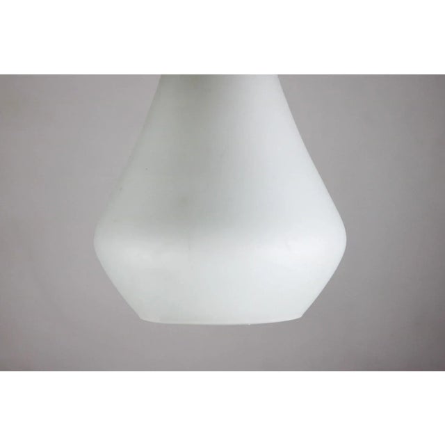 Vintage Opaline Matt Glass Pendant Lamp, 1970s For Sale - Image 4 of 13